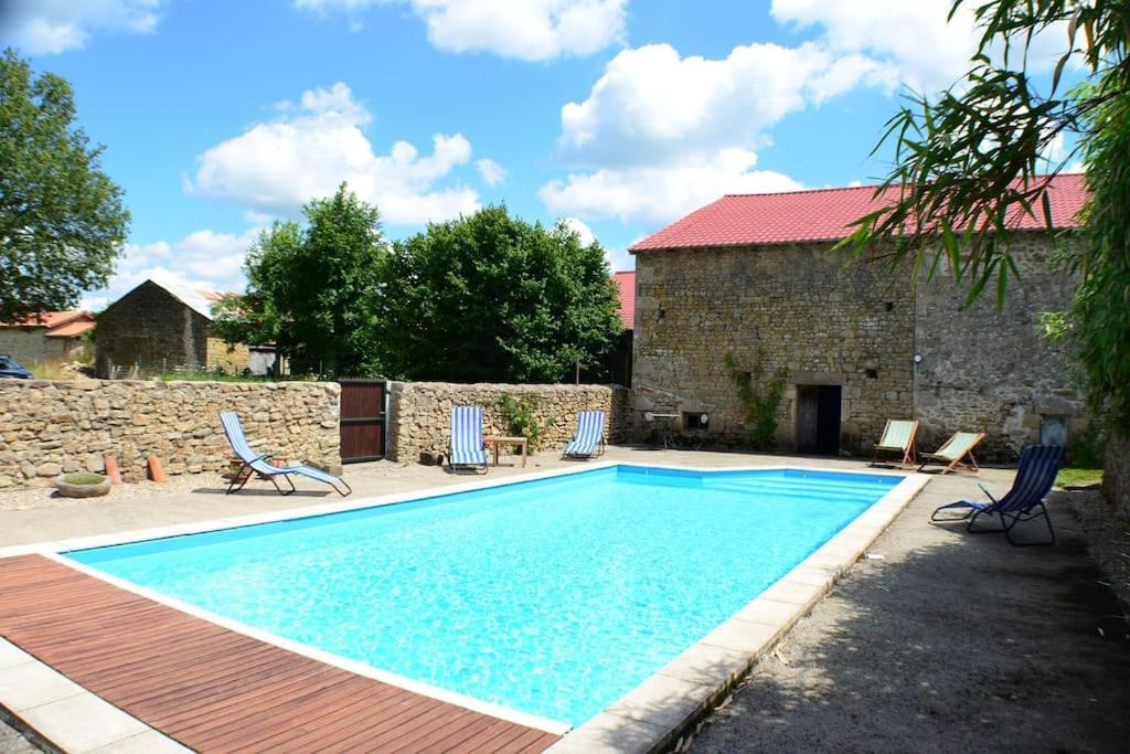 Châteauponsac Two Hoots - Farmhouse With Summer Pool. מראה חיצוני תמונה